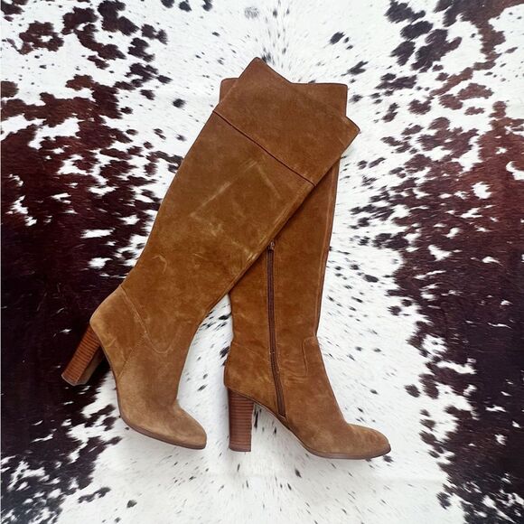 Lord & Taylor 424 Mikayla Suede Over the knee Boots - Picture 2 of 7